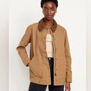 Old Navy Canvas Barn Jacket Chore Coat Size Large, EUC